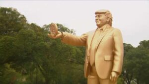 Trump Statue Bitcoin